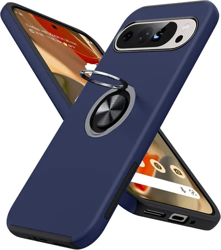 Miniatura 15 de JAME Funda para Google Pixel 7 Pro, Funda de Ajuste Delgado para Pixel 7 Pro con Soporte de Anillo Kickstand