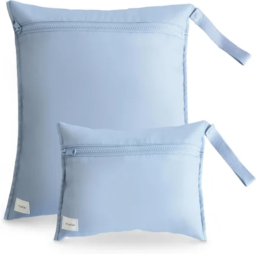 Miniatura 14 de mushie - Bolsas resistentes al agua para artículos húmedos Bolsas reutilizables grandes y pequeñas para artículos de bebé y viajes Bolsillos