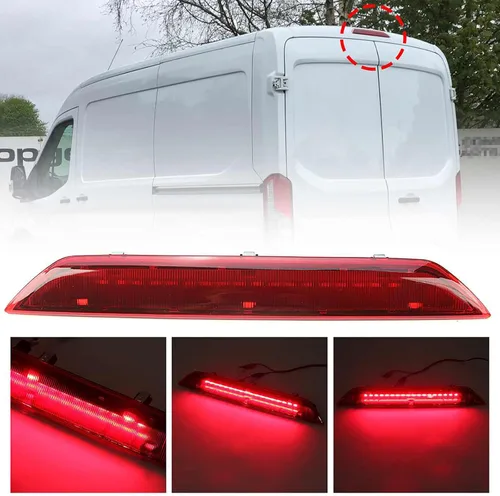 Miniatura 6 de Tercera luz de freno LED luz de carga de montaje alto para Ford Transit 150 250 350 MK8 Custom 1899968 reemplazo de lámpara de luz de freno de alto