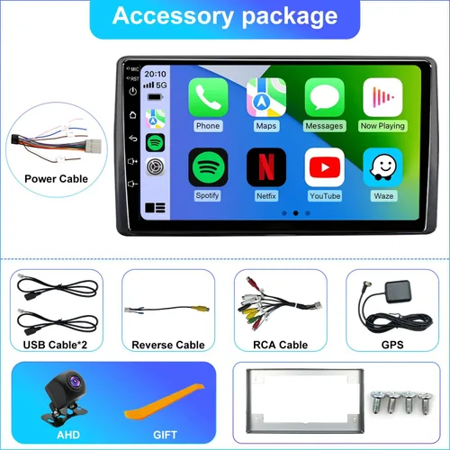 Miniatura 7 de 64G Android 13 - Radio de coche para Ford F150 F-150 1999-2003, Expedition 1999-2002 estéreo de coche, pantalla táctil de 9 pulgadas, Apple CarPlay
