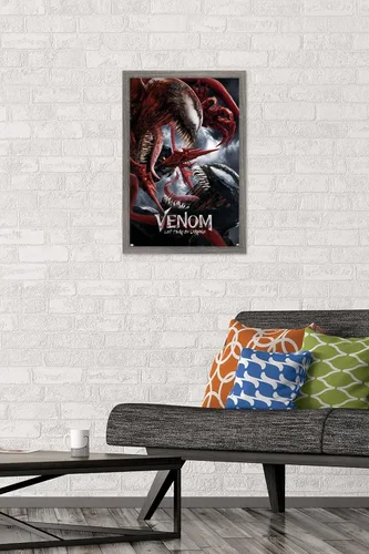 Miniatura 2 de Trends International Marvel Venom: Let There be Carnage - Póster de pared de batalla de una hoja, 14.725 x 22.375 pulgadas, versión enmarcada