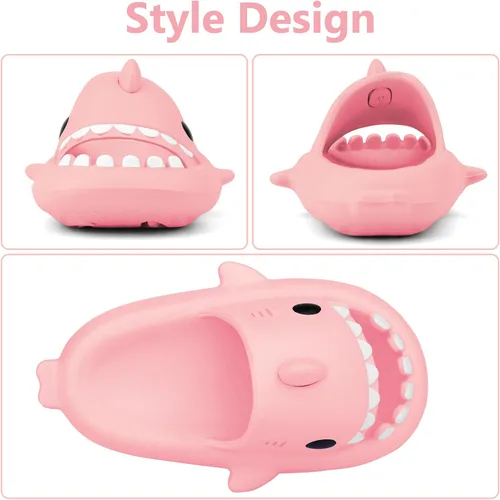 Miniatura 2 de Sandalias de baño con diseño de tiburón para niños y niñas Sandalias de ducha para niños y niñas Sandalias de playa y piscina Secado rápido