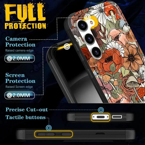 Miniatura 371 de Funda para Samsung Galaxy S22 - Funda de Teléfono para Mujeres Chicas Lindas Cubierta Diseño Único Estético Genial para Adolescentes Kawaii Fresa