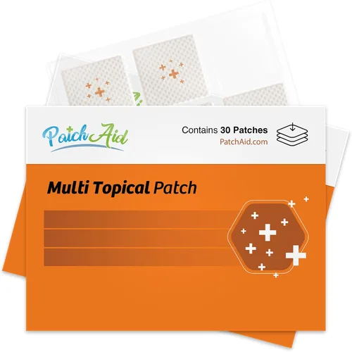 Parche tópico PatchAid Multi Plus, suministro para 30 días | Daily Energy & Wellness Support, 27 Essential Vitamins including Iron, B12, Calcium,