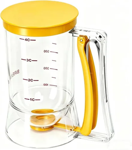 Miniatura 7 de BBSTARZ Separador de masa para magdalenas, crepes, galletas, pasteles, gofres y crema. Separador de masa y crema. Vaso medidor para horneado. rojo