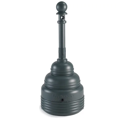 Miniatura 2 de Eagle, SafeSmoker 1208BEIGE Cenicero para exteriores, polietileno de alta densidad (HDPE) con cubo de acero, 4 galones, color beige