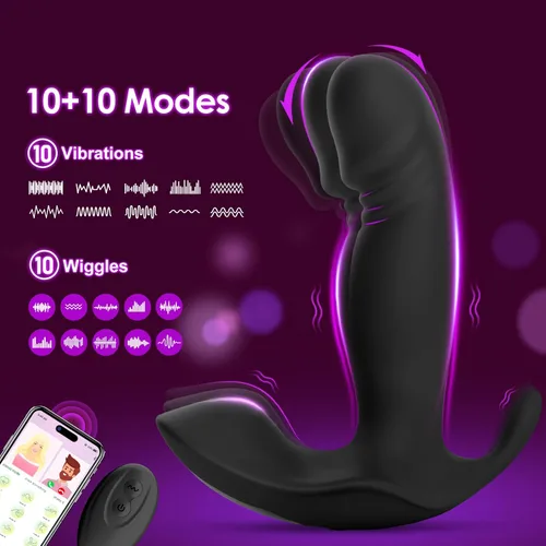 Miniatura 2 de Juguetes Sexuales Vibrador de Punto G Consolador - Vibradores de Braga Control Remoto por Aplicación con 10 Modos de Vibración y Revoloteo Rápido