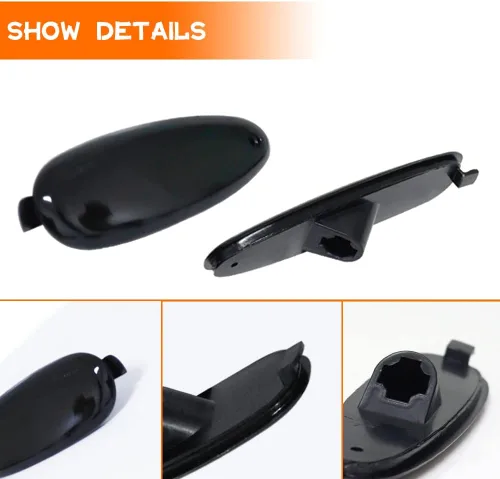 Miniatura 2 de Compatible con Ford Taurus 1996-1999 Mercury Sable 2002-2005 Ford Thunderbird parachoques trasero y delantero marcador lateral ahumado 4ps Carcasa