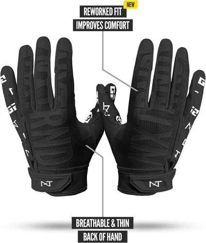 Miniatura 3 de Nxtrnd G2 Pro Football Gloves, Men's Ultra Sticky Elite Receiver Gloves