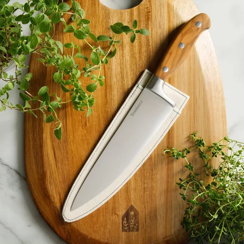Miniatura 2 de Bloomhouse - Dos veces ganador de los Favoritos de Oprah - Cuchillo de chef de 8 pulgadas – Hoja de acero inoxidable alemán con mango de madera