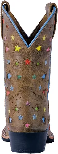Miniatura 3 de Dan Post Botas Niños Niñas Starlett Punta Cuadrada Botas De Vestir Mid Calf - Marrón