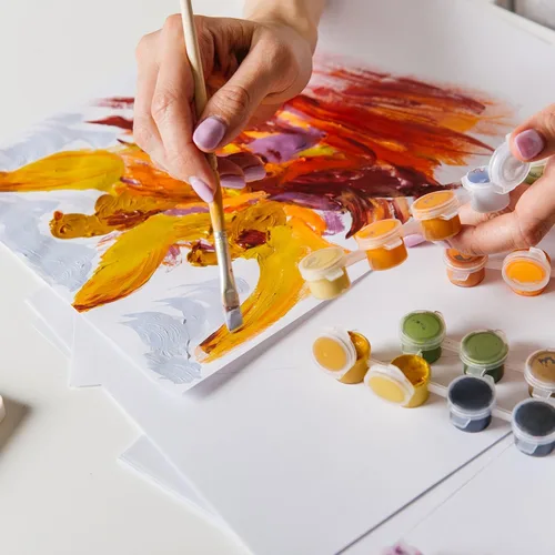 Miniatura 3 de Outus 500 piezas de papel de acuarela a granel de 5 x 7 pulgadas, papel de acuarela blanco de prensa en frío, 110 libras, 230 GSM, pintura