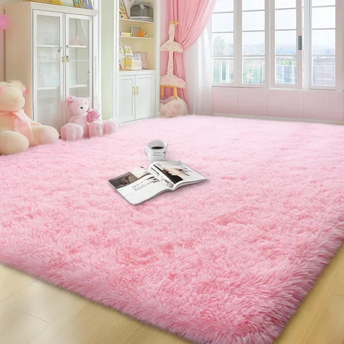 Miniatura 49 de qulint Alfombras de área de 5 x 7 pies para sala de estar, alfombra suave y esponjosa para dormitorio, alfombra de habitación de niños grandes, Gris