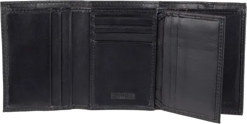 Miniatura 7 de Kenneth Cole Billetera de cuero RFID para hombre, delgada, triple pliegue con ventana de identificación y ranuras para tarjetas