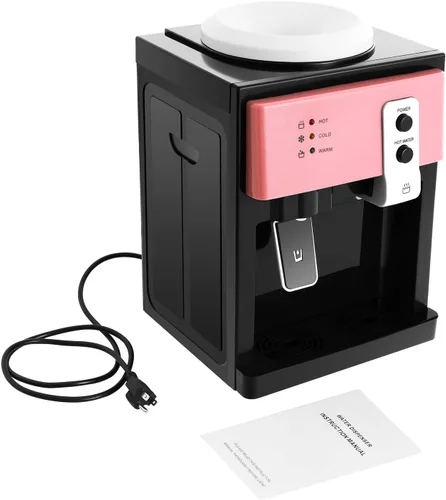 Miniatura 9 de Dispensador de agua para encimera, dispensador de agua fría y caliente, mini enfriador de escritorio, máquina eléctrica de mesa pequeña para hogar