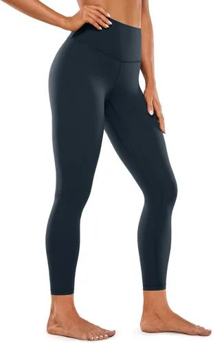Miniatura 44 de CRZ YOGA Leggings de entrenamiento para mujer con sensación de desnudez cepillada de 25 pulgadas, pantalones de yoga de compresión de cintura alta
