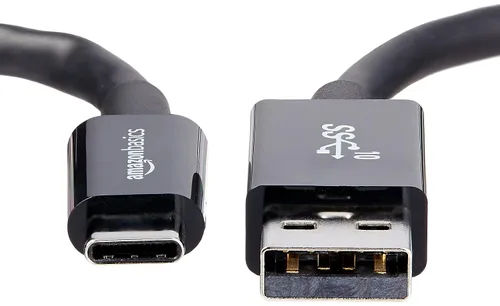 Miniatura 2 de Amazon Basics Cable de carga adaptador USB-C a USB-A 3.1 Gen 2, cargador rápido, 10 Gbps de alta velocidad, certificado USB-IF, compatible