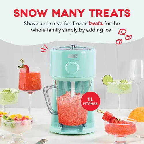 Miniatura 2 de Dash Máquina Deluxe de Hielo Raspado y Granizados - Fácil de Usar, Máquina de Granizados y Conos de Nieve - Incluye Jarra para Servir y Guía