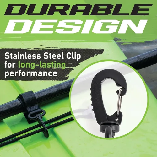 Miniatura 3 de Gradient Fitness Clip de remo SUP (paquete de 4), soporte para tabla de remo de sup, clip de paleta de kayak, soporte para remo Negro