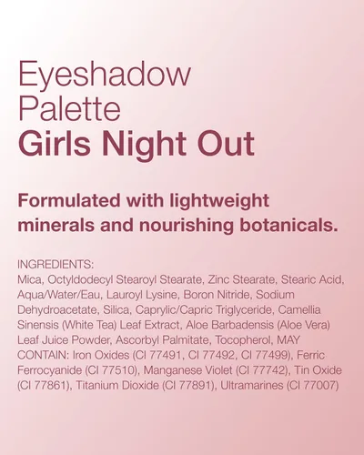 Miniatura 10 de Mineral Fusion Paleta de sombras de ojos – Cuatro tonos de polvo prensado en acabado mate, purpurina y brillo – Maquillaje de ojos vegano natural