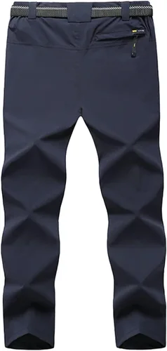 Miniatura 2 de Pantalones cargo de senderismo de secado rápido para hombre, para exteriores, casual, elástico, transpirable, con múltiples bolsillos (sin cinturón)