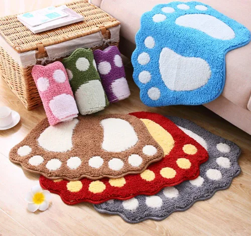 Miniatura 6 de TOPCHANCES Tapete de baño, antideslizante y grande para pies grandes, tapete de baño absorbente de agua, tapete de microfibra para inodoro, tapete