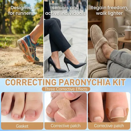 Miniatura 4 de Kit corrector de uñas encarnadas con herramientas de lima y elevación, cuidado profesional de pedicura para uñas encarnadas, juego de corrección