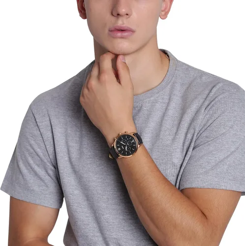 Miniatura 6 de Fossil Men's Neutra Stainless Steel and Leather Quartz Chronograph Watch