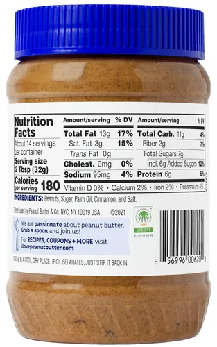 Miniatura 2 de Peanut Butter & Co. Mantequilla de maní con remolino de canela, 0.18 onzas de proteína, sin gluten y sin OMG, 16 onzas (paquete de 6)