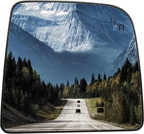 Espejo lateral del pasajero de repuesto para Nissan Titan 2016 2017 2018 2019 – Espejo lateral derecho, espejo retrovisor de vidrio con calefacción