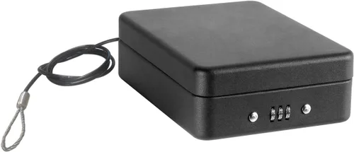 Arregui C9427 Caja de seguridad con cable para fijación, color negro