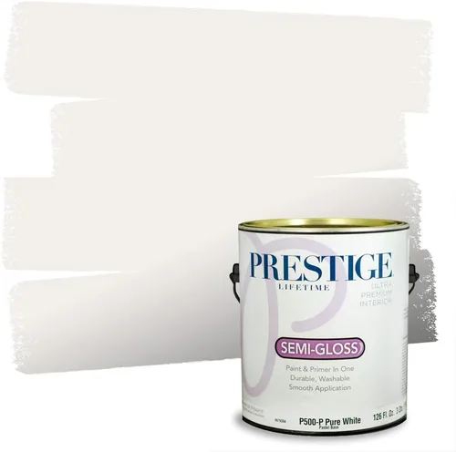 Miniatura 81 de PRESTIGE Paints - Pintura interior e imprimación en uno, 1 galón, cáscara de huevo, pimienta envejecida