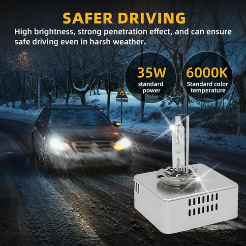 Miniatura 6 de SONAKY 2 bombillas de xenón HID D5S para faros delanteros, 12 V, 35 W, 6000 K, para Chevrolet Silverado Equinox GMC Sierra Terrain Jeep Renegade