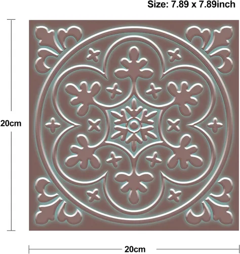 Miniatura 5 de SVNOOC Adhesivos de azulejos de pared despegar y pegar, calcomanías para salpicadero, azulejos para el hogar para cocina/sala de estar/baño