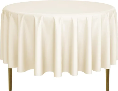 Miniatura 38 de Lann's Linens - 10 manteles redondos de tela de poliéster para bodas/banquetes/restaurantes (varios colores y tamaños)