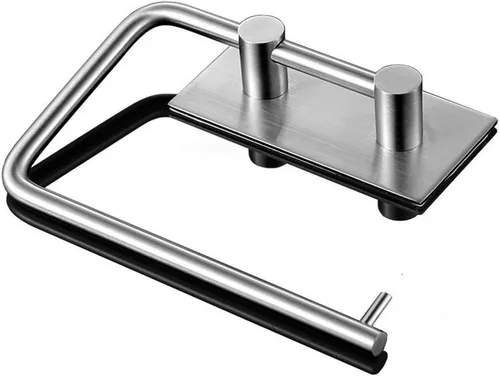 Soporte de papel higiénico autoadhesivo de acero inoxidable 304 para baño de 3M, soporte de papel higiénico para papel higiénico, acabado cepillado