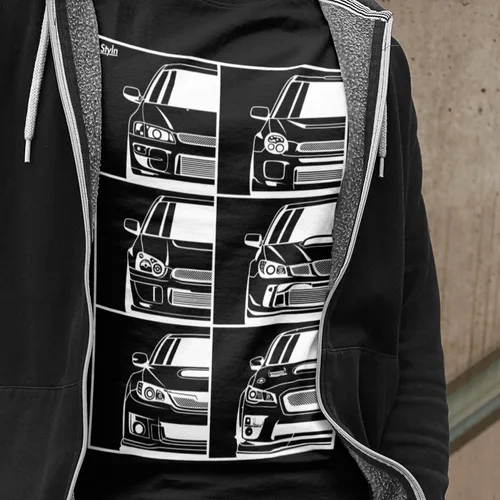 Miniatura 38 de Subie Generation Cars - Camiseta de manga corta para adultos, mecánico japonés de carreras, regalo para amantes de los automóviles, entusiastas