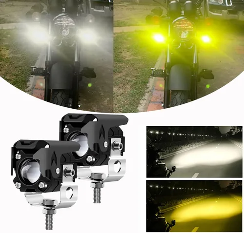 Miniatura 5 de Luces LED para cápsulas, luces LED todoterreno de 60 W, 6000 lm, ámbar/amarillo, blanco, de doble color, antiniebla, luces de trabajo auxiliares