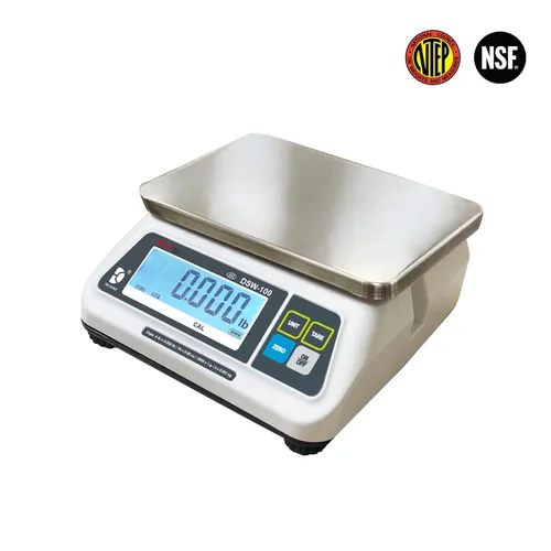 Miniatura 2 de VisionTechShop DSW-100 Báscula de alimentos para porciones con pantalla LCD única, bandeja de acero inoxidable, capacidad de 15 libras, legibilidad