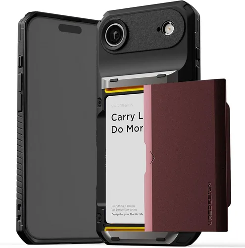 Miniatura 38 de VRS DESIGN Damda Glide Pro - Funda para iPhone 13 Pro, resistente funda semiautomática [4 tarjetas] con soporte para ranura para tarjetas compatible