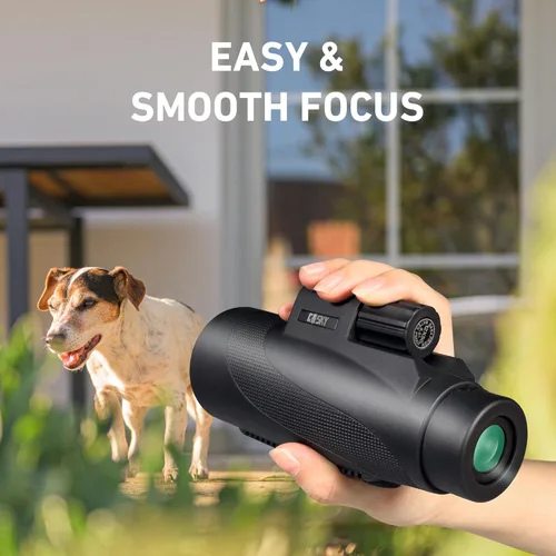 Miniatura 4 de Gosky Monocular de 12 x 50 para adultos, telescopio monocular con prisma BAK4 y lente FMC, monocular ligero, ideal para observación de aves, caza