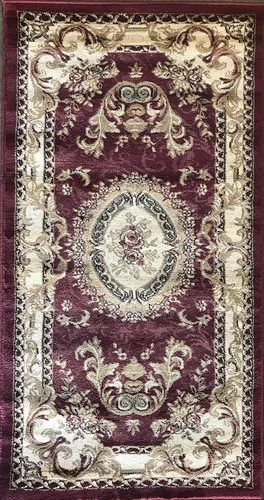 Miniatura 14 de Deir Debwan Alfombra tradicional Aubusson con diseño floral largo de 330.000 puntos, diseño 602 (31 pulgadas x 15 pies 8 pulgadas)