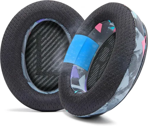 WC Freeze QC35 - Almohadillas de gel refrescante para auriculares Bose QC35 y QC35ii (QuietComfort 35) y más | Tela deportiva transpirable, gel