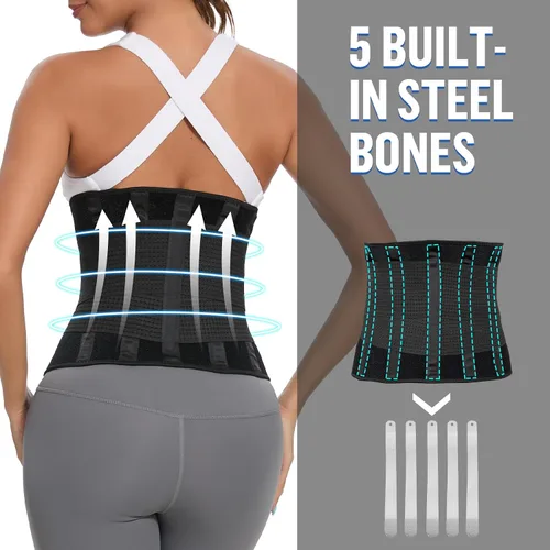 Miniatura 3 de Jueachy Faja reductora de cintura para mujer: entrenador de cintura para sudar para mujer, fácil de limpiar para hombres y gimnasio