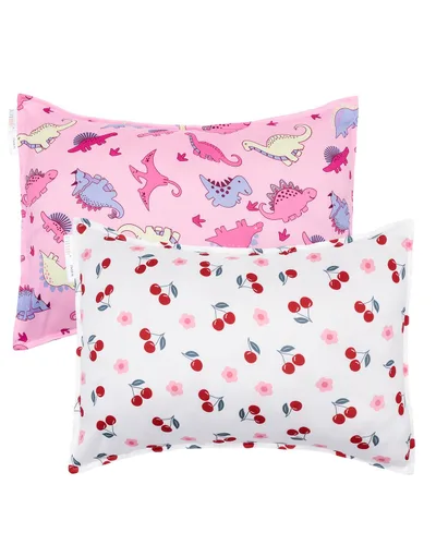 Miniatura 60 de ALVABABY Paquete de 2 fundas de almohada de algodón orgánico para niños pequeños, fundas de almohada para niños de 13 x 18 pulgadas o 12 x 16