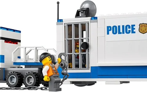 Miniatura 3 de Juguete de construcción del Centro de mando móvil de la policía de la ciudad de LEGO, camión, motocicleta de acción y juego de vehículo todo terreno