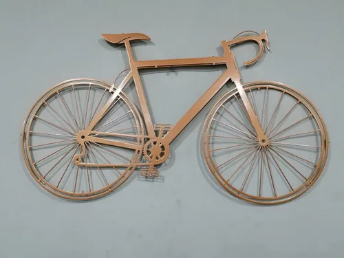 Miniatura 4 de Arte y decoración de pared de bicicleta de metal personalizada, regalo de metal personalizado para bicicleta, regalo para amantes del ciclismo