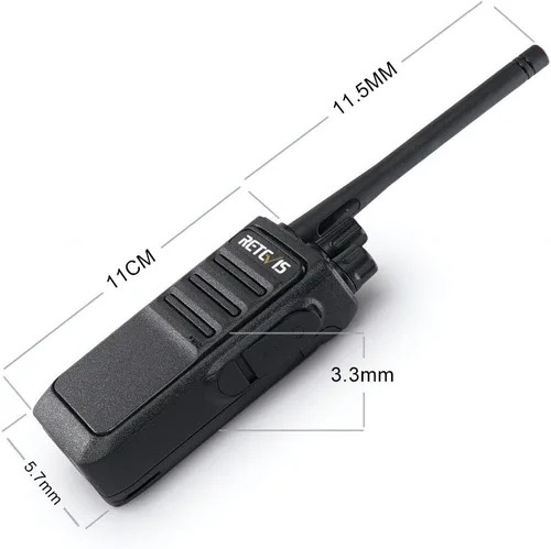 Miniatura 9 de Retevis Walkie Talkies RT17 de largo alcance para adultos, radios recargables de 2 vías con base de cargador USB, radio bidireccional ligera