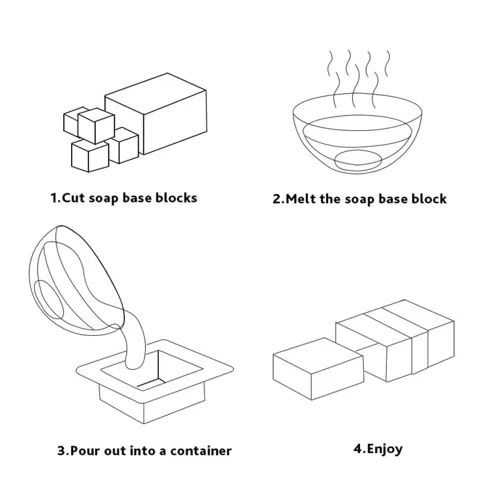Miniatura 6 de Base de jabón de manteca de karité de 5.2 lb para hacer jabón, con manteca de karité/leche de cabra/miel/avena/manteca de cacao/transparente