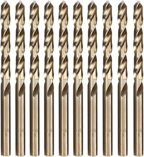 Miniatura 19 de Juego de brocas de cobalto M35 de 13 piezas, métricas de 0.079 a 0.315 pulgadas, brocas helicoidales HSS Jobber para metal duro, acero inoxidable